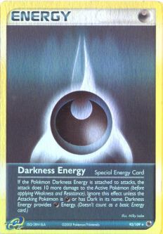 Pokemon Card - Ruby & Sapphire 93/109 - DARKNESS ENERGY (reverse holo)