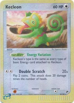 Pokemon Card - Sandstorm 18/100 - KECLEON (REVERSE holo-foil)