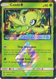 Pokemon Card - Lost Thunder 19/214 - CELEBI (Prism Star)(holo-foil)