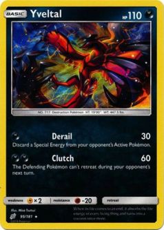Pokemon Card - Team Up 95/181 - YVELTAL (holo-foil)