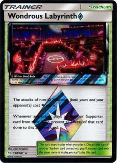 Pokemon Card - Team Up 158/181 - WONDROUS LABYRINTH (Prism Star)(holo-foil)