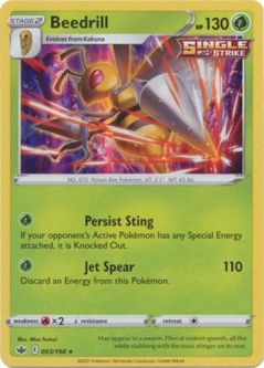 Pokemon Card - Chilling Reign 003/198 - BEEDRILL (holo-foil)