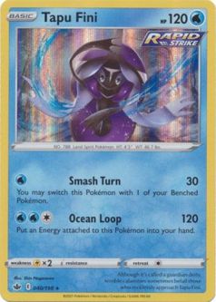 Pokemon Card - Chilling Reign 040/198 - TAPU FINI (holo-foil)
