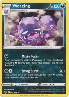 Pokemon Card - Chilling Reign 095/198 - WEEZING (rare)