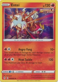 Pokemon Card - Evolving Skies 019/203 - ENTEI (holo-foil)