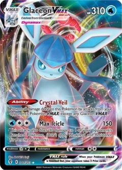 Pokemon Card - Evolving Skies 041/203 - GLACEON VMAX (holo-foil)