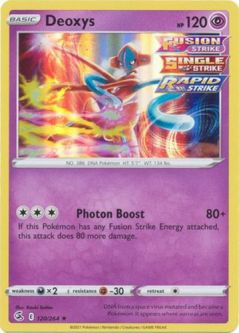 Pokemon Card - Sword & Shield Fusion Strike 120/264 - DEOXYS (holo-foil)