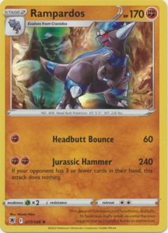 Pokemon Card - Astral Radiance 077/189 - RAMPARDOS (holo-foil)