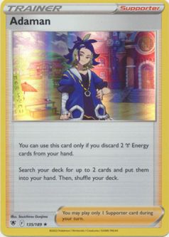 Pokemon Card - Astral Radiance 135/189 - ADAMAN (holo-foil)