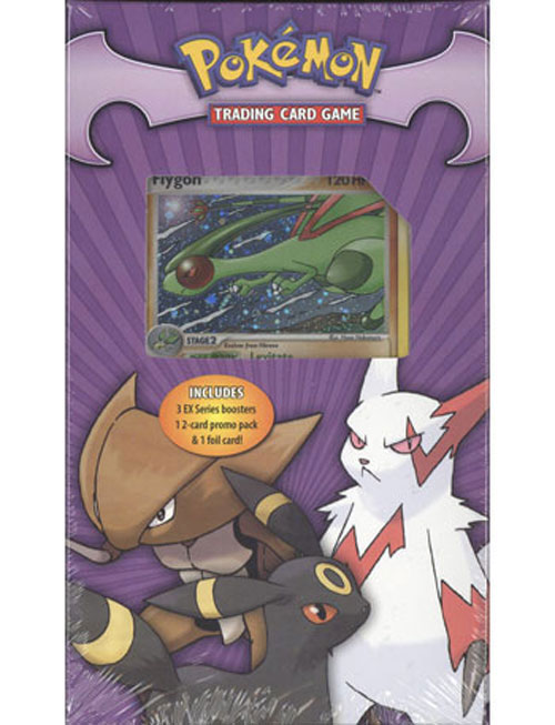 Pokemon Cards - Value Box PURPLE (3 Ex Boosters, 1 Promo Pack & 1 Foil Card)