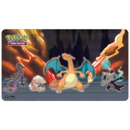 Ultra Pro Pokemon Supplies - Playmat - SCORCHING SUMMIT (Charizard & More)(24 x 13.5 inches)