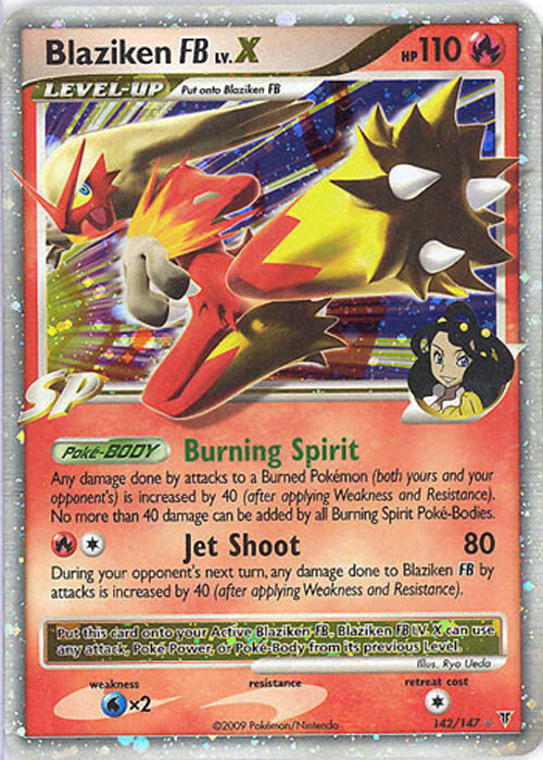 Pokemon Card - Supreme Victors 142/147 - BLAZIKEN FB Lv.X (holo-foil)