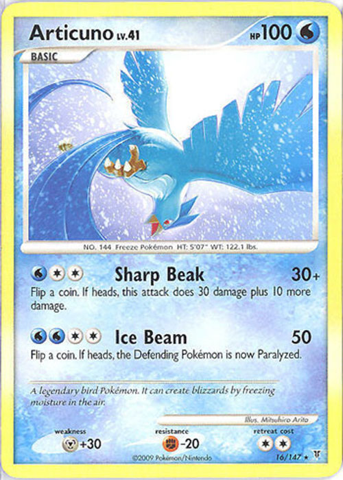 Pokemon Card 16/147 - ARTICUNO Lv.41 (rare)