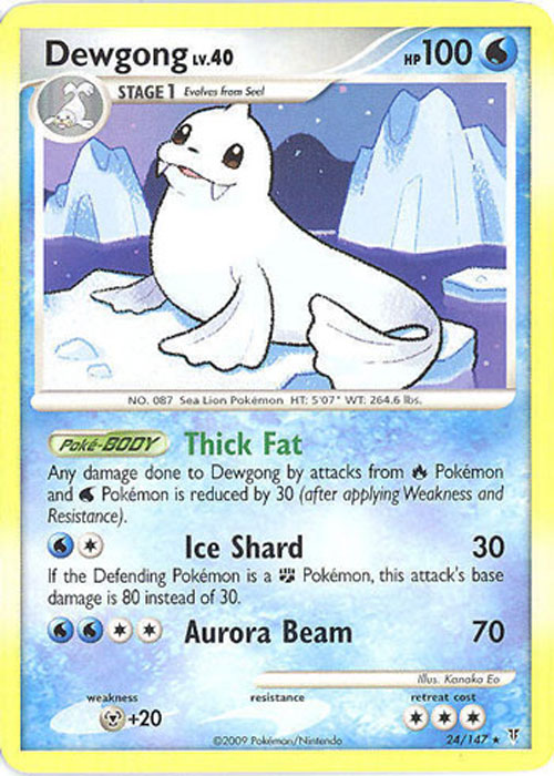 Pokemon Card - Supreme Victors 24/147 - DEWGONG Lv.40 (rare)