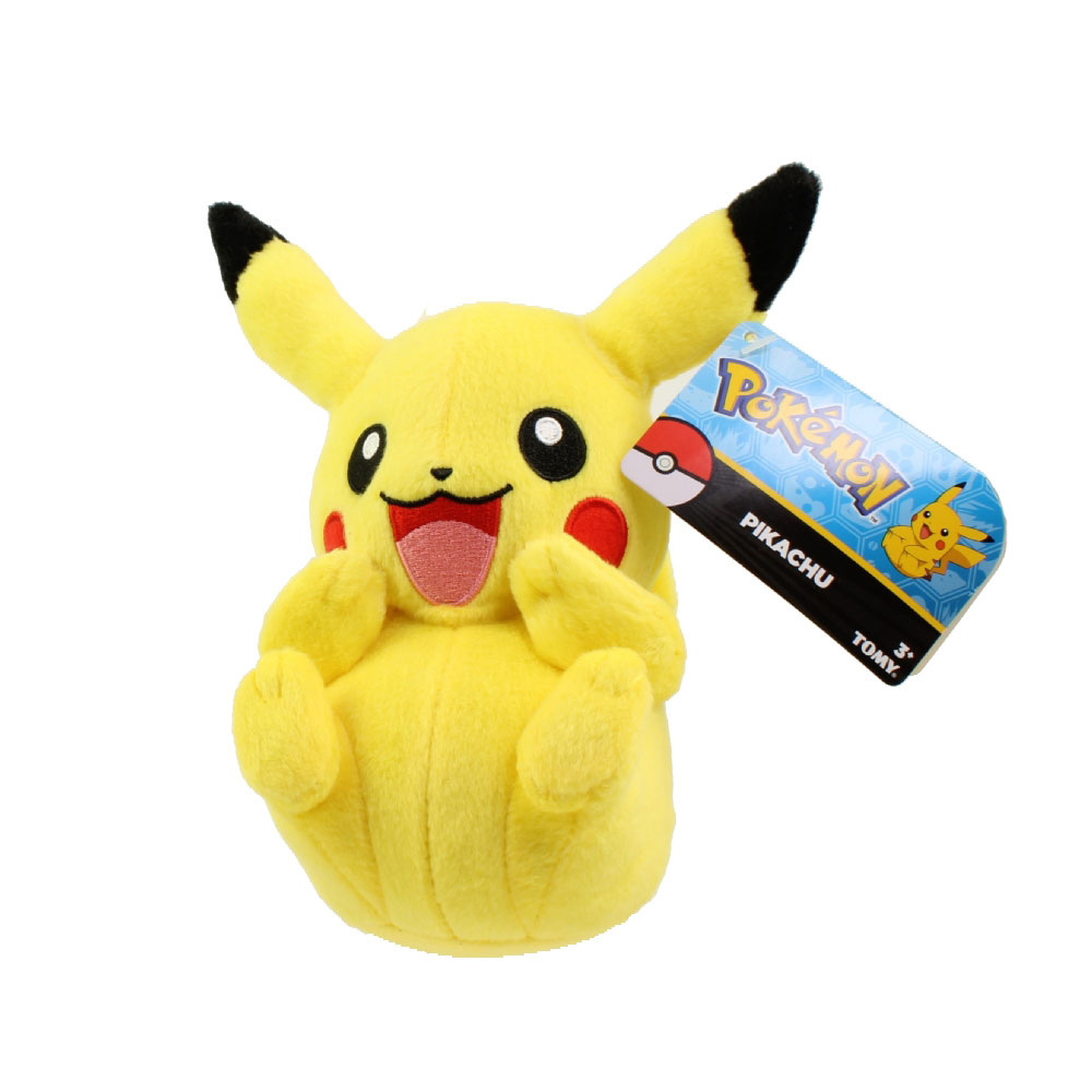 Pokemon Tomy Plush - PIKACHU (Sitting & Yelling)(8 inch)