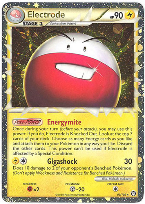 Pokemon Card - Triumphant 93/102 - ELECTRODE (Prime) (holo-foil)