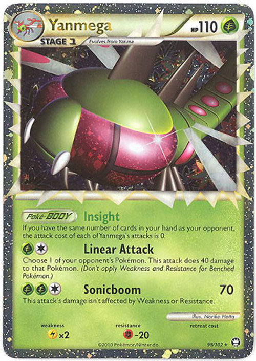 Pokemon Card - Triumphant 98/102 - YANMEGA (Prime) (holo-foil)