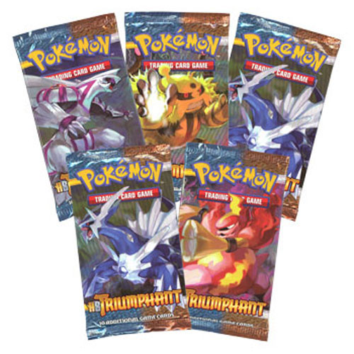 Pokemon Cards - HS TRIUMPHANT - Booster Packs (5 pack lot)
