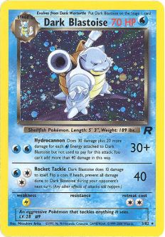 Pokemon Card - Team Rocket 3/82 - DARK BLASTOISE (holo-foil)