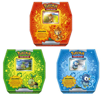 Pokemon DP - 2009 Collectors Box Set - Set of 3 (Piplup, Chimchar & Turtwig)