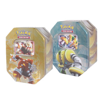 Pokemon DP - 2008 Collectors Tin Set - Set of 2 (Heatran & Regigigas)