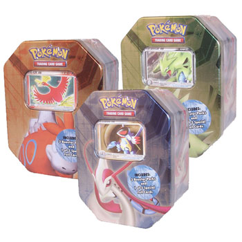 Pokemon Cards - 2008 Collectors Tins - Set of 3 ( Tyranitar, Armaldo & Ho-oh )