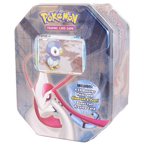 Pokemon EX - 2007 Collectors Tin Set - MILOTIC w/ Piplup foil card