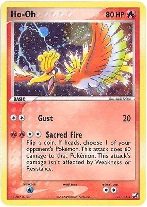 Pokemon Card - Unseen Forces 27/115 - HO-OH (holo-foil)