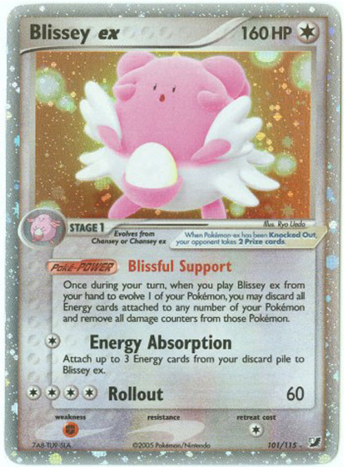 Pokemon Card - Unseen Forces 101/115 - BLISSEY EX (holo-foil)