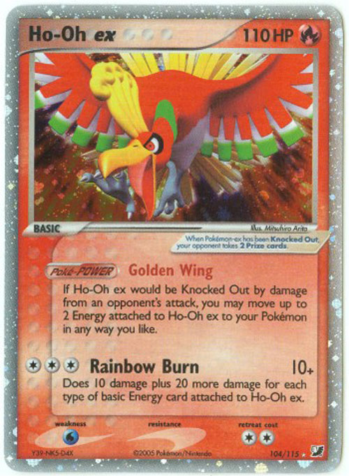 Pokemon Card - Unseen Forces 104/115 - HO-OH EX (holo-foil)