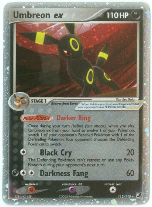 Pokemon Card - Unseen Forces 112/115 - UMBREON EX (holo-foil)