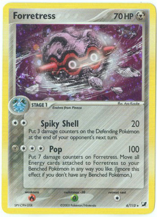Pokemon Card - Unseen Forces 6/115 - FORRETRESS (holo-foil)
