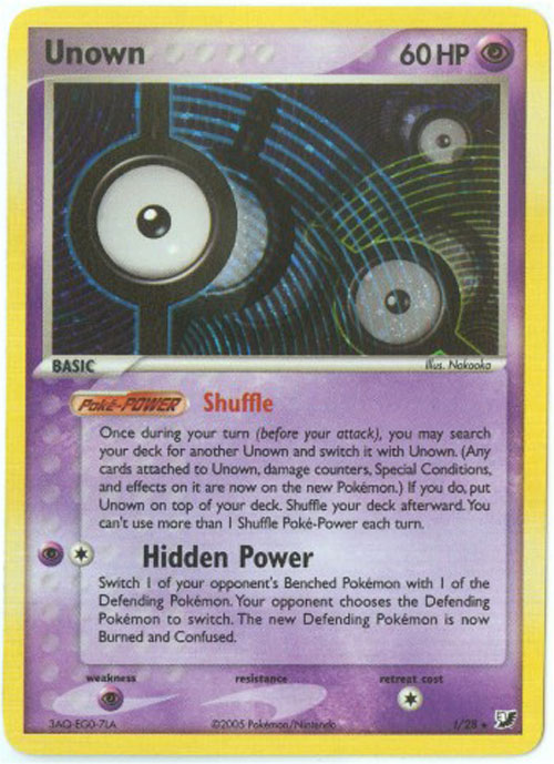 Pokemon Card - Unseen Forces I/28 - UNOWN I (holo-foil)