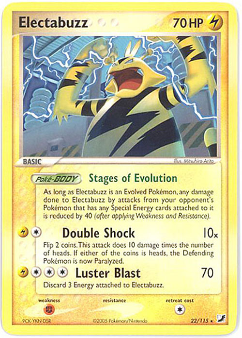 Pokemon Card - Unseen Forces 22/115 - ELECTABUZZ (rare)
