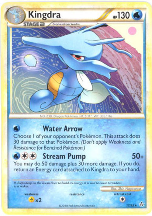 Pokemon Card - Unleashed 17/95 - KINGDRA (rare)