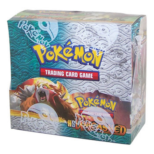 Pokemon Cards - HS UNLEASHED - Booster Box ( 36 Packs )