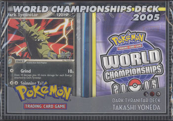 Pokemon Cards - World Championships Deck 2005 - DARK TYRANITAR DECK