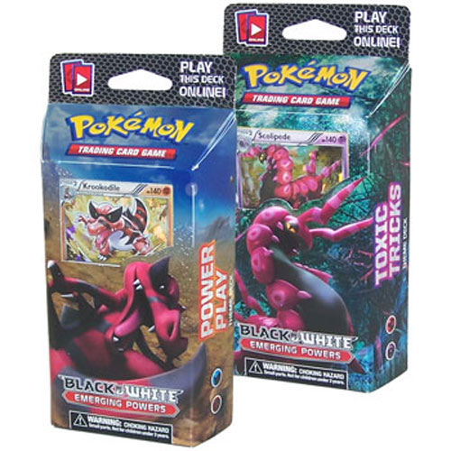 Pokemon Cards - BW Emerging Powers - Theme Decks - Set of 2 (Power Play & Toxic Tricks)