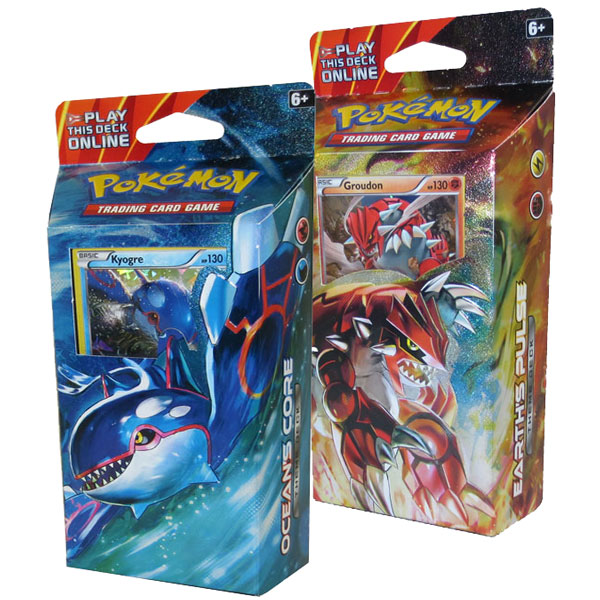 Pokemon Cards - XY Primal Clash - Theme Decks - SET OF 2 (Earth's Pulse & Ocean's Core)