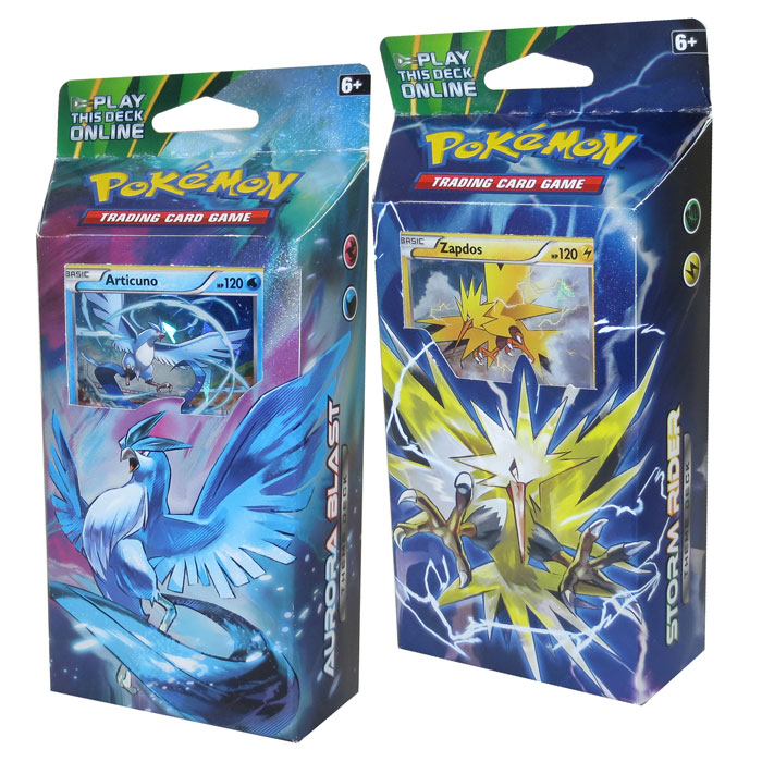 Pokemon Cards - XY Roaring Skies - Theme Decks - SET OF 2 (Aurora Blast & Storm Rider)