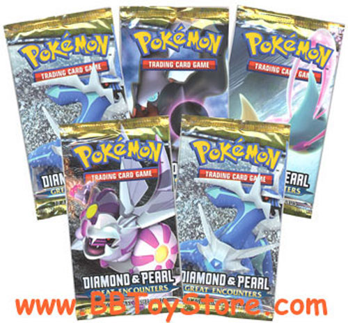 Pokemon Cards - DP GREAT ENCOUNTERS - Booster Packs (5 pack lot)