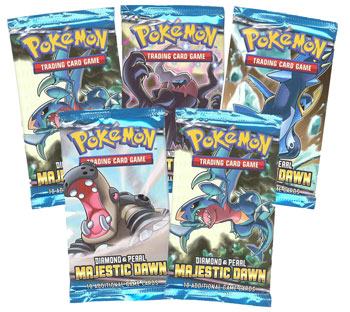 Pokemon Cards - DP MAJESTIC DAWN - Booster Packs (5 pack lot)