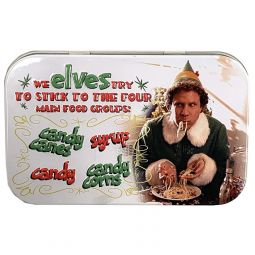 Boston America - Buddy the Elf Candy Tin - FOUR MAIN FOOD GROUPS (Pass the Syrup Maple Candy)