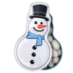 Boston America - Holiday Candy Tin - SNOWMAN POOP (Cherry Flavored Jelly Beans)