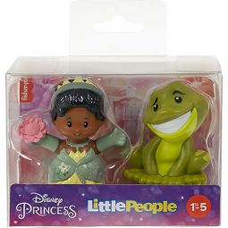 Fisher-Price Little People - Disney Princess & Sidekick Figure Set - TIANA & NAVEEN [2.5 inch]