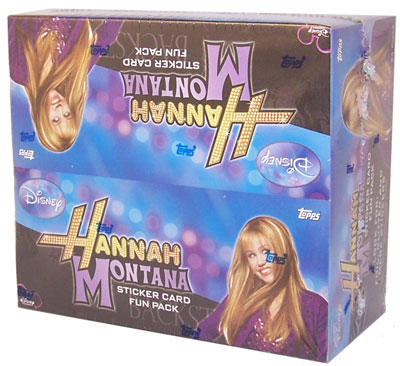 HANNAH MONTANA - Sticker Card Fun Pack Box (24 Packs)