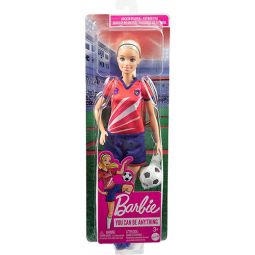 Mattel - Barbie Doll - SOCCER PLAYER (Female)(Red Jersey) HCN17