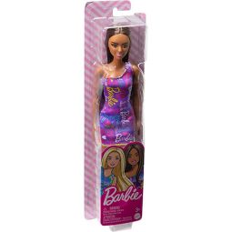 Mattel Barbie Doll - BARBIE [Brunette in Purple Logo Dress] HGM57