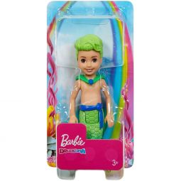 Mattel - Barbie Doll - DREAMTOPIA CHELSEA MERBOY (Green - 6.5 inch) GJJ91