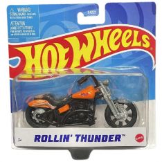 Mattel Hot Wheels Motorcycle Vehicle - ROLLIN' THUNDER [Orange] X7721